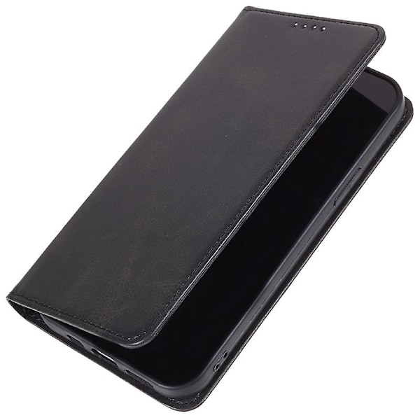För OnePlus Nord CE4 5G Fodral PU Läder Plånboksfodral Kalvstruktur Telefonskal med Magnetlås  (FMY) Black