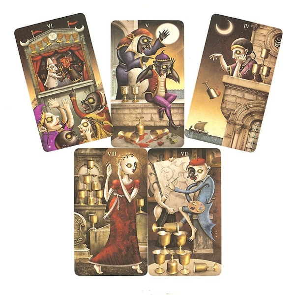 2023 New moon divination tarotkort til begyndere med pdf-guidebog brætspil spillekort til festspil (FMY)