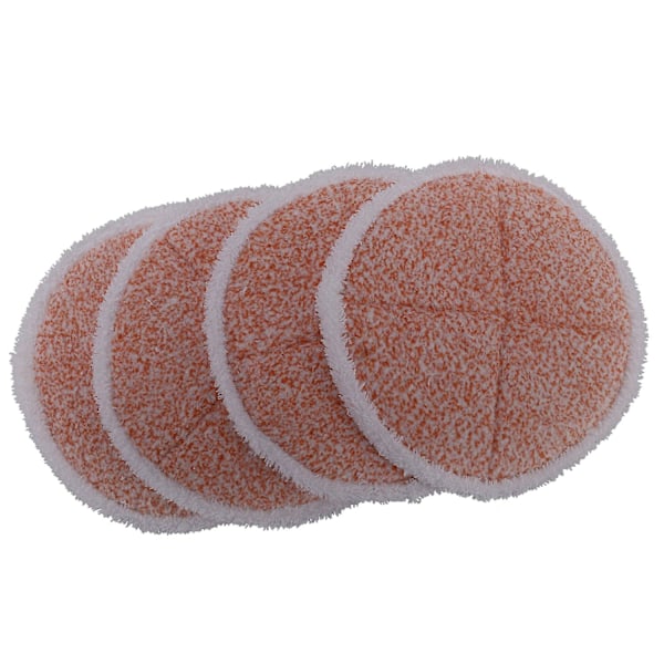 4-pack Kraftiga Skrubbmoppdynor Ersättning För Bissell Spinwave 2039A 2124 Motordriven Hårdgolvsmopp (FMY) Orange