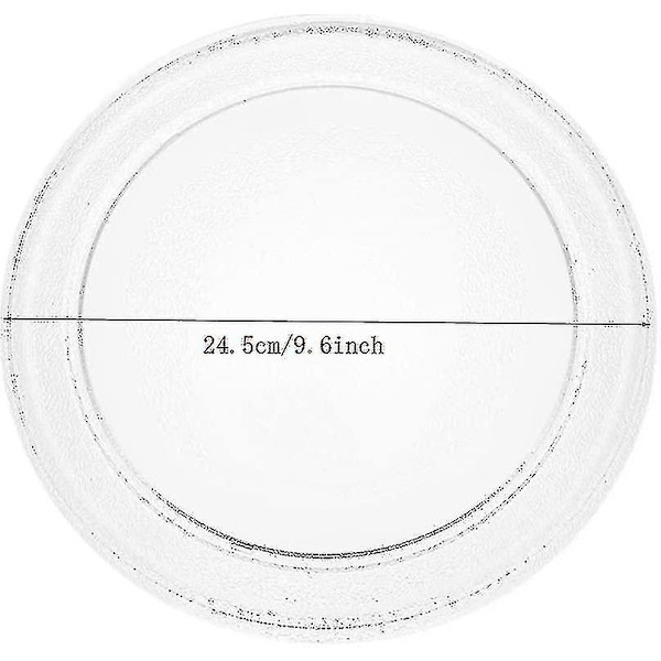 24,5 cm Y-formet Mikrobølgeovn Drejeskive Mikrobølgeovn Bakke Drejeskive Glasbakke Glas Drejeskive (FMY)