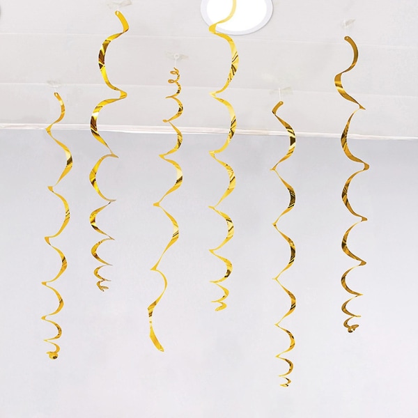 1 set festband iögonfallande vattentät pvc dekorativt tak hängande virvelband för hemmet (FMY)