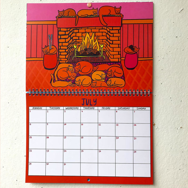 2024 Kitty Kalender Planlægger Dekoration Hjem Hurtig  (FMY)