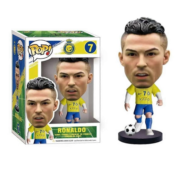 Uusi tyyli Funko Jalkapallotähdet Musta Kulta Edition Lionel Messi 10# Action Figures Collection Statue Malli Nuken Joululahja (FMY) F W