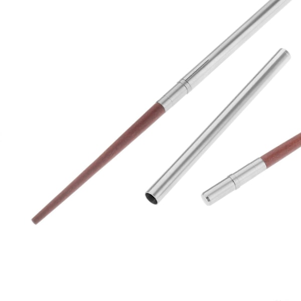 Sammenklappelige Rejse Spisepinde Udendørs Camping Picnic Foldbare Spisepinde Træ Bestik Bord Service til Hot Pot Møde Fest (FMY) Red Sandalwood Kraft