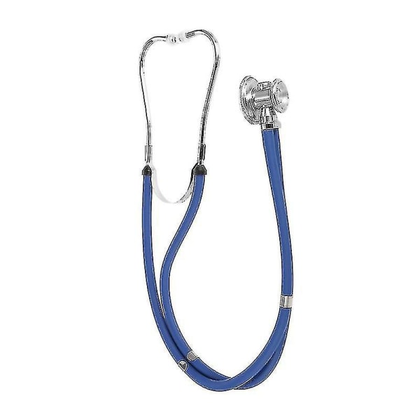 Professionellt stetoskop Medicinskt dubbelt dubbelt huvud Färgstarkt multifunktionellt stetoskop Health Care Blå