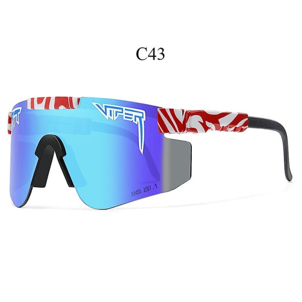 De nye utendørs vindtette glassene klassiske briller, sykling Løping Fiske Sport Polarized Sunglassesc43 (FMY)