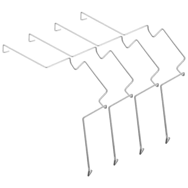 4 stk. Radiatorblæserkrog til Computer CPU Køler Ståltråd Spænder Clips Blæserspænde CPU Køleplade Blæserspænde Computer Køletilbehør (FMY) Silver 10.80X4.00X1.00CM