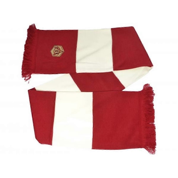 Retro Emblem Jacquard Stickad Halsduk (FMY) Red/Cream One Size
