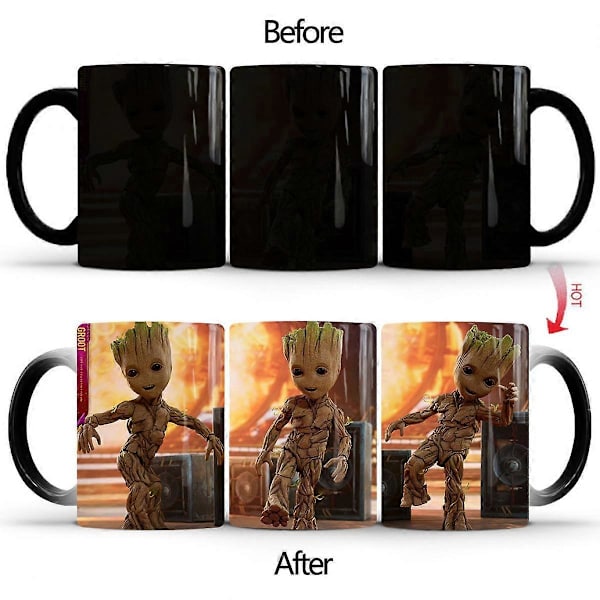 SCSYV Jag är Groot Kaffe Mugg Morfande Färgbyte Koppen (FMY)