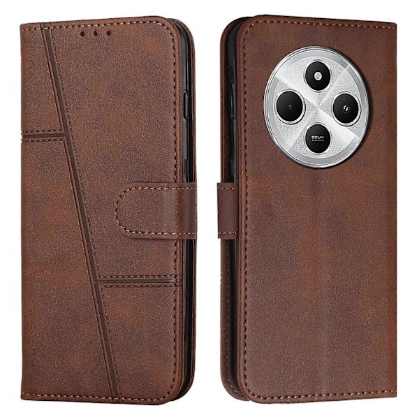 Syet Kalveskind Etui Til Redmi 14C 4G  (FMY) Brown