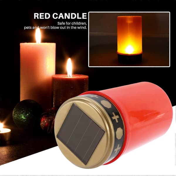 for Gravlund Solcellelys med LED Gravlys Ulike Vind (FMY) 30 ABS