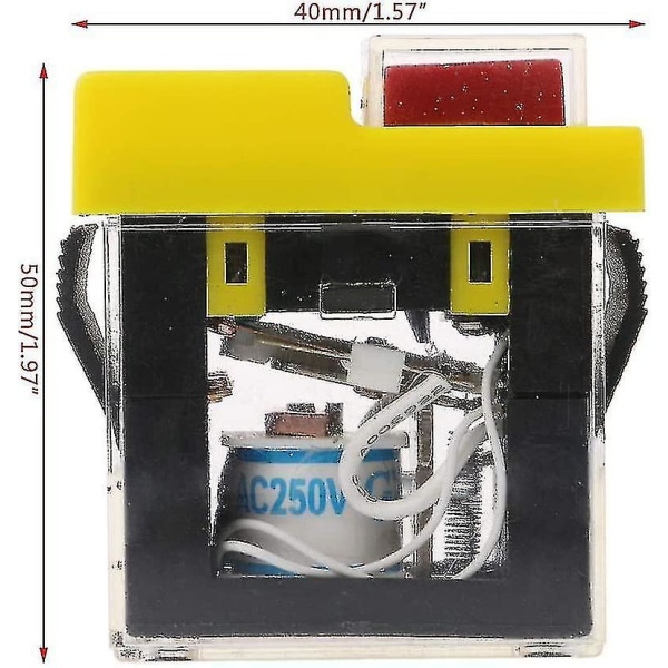 Kjd6 5e4 250v Vedenpitävä sähkömagneettinen kytkin Magneettinen käynnistyspainike Virrankatkaisusuoja Itselukittuva kytkin Kjd20-hgbd  (FMY)