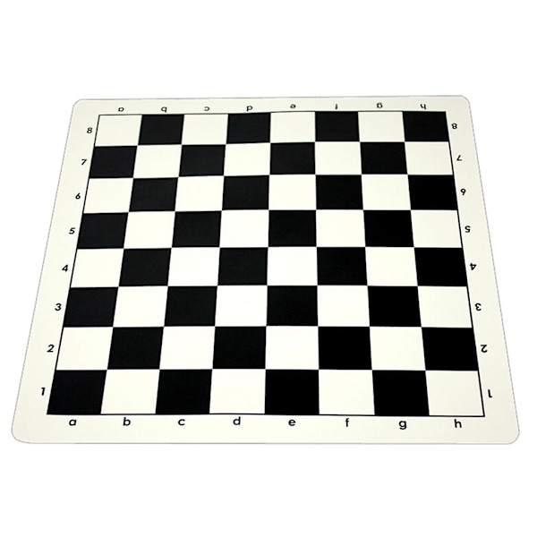 Sjakkmatte, PU-lær Turnering Rullbar Sjakkbrett (FMY) 35cm Black