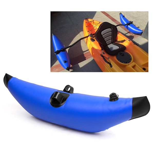 2 stk. Kajak PVC Oppustelig Udstikker Flyder Kajak Båd Fiskeri Stående Flyder Stabilisator (FMY) Blue