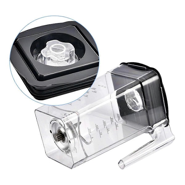 Firkantet Blenderkop Låg Nem Betjening Blenderkop Låg Let at Rengøre Blenderkop Dæksel Plastmateriale til Juicer (FMY) Black