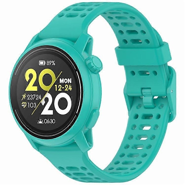 Kompatibel med Coros Pace 2 / Apex 2 / Apex 42mm Silikone Urrem Ensfarvet 20mm Urrem (FMY) Green