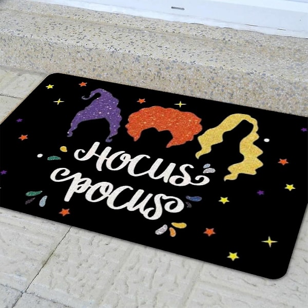 Hocus Pocus Halloween Liukumaton Matto Kirjainpainatus Sisäänkäynnin Ovi Matto Juhlan Koristelu Matto (FMY) D