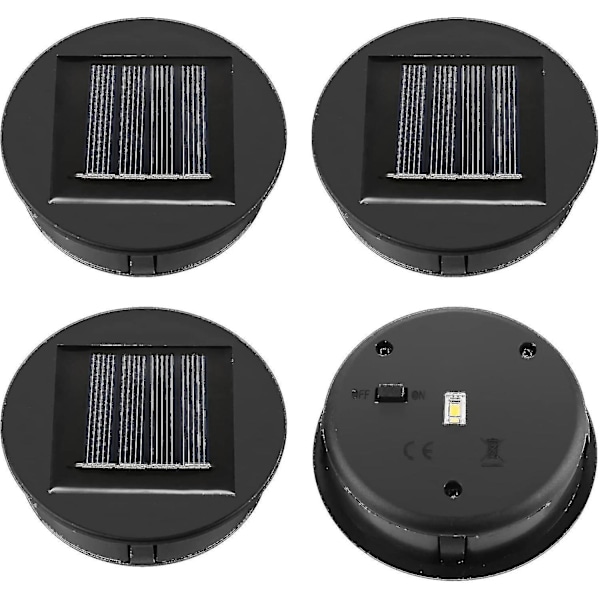 4-pakksolcellelysutskifting - Solcellepanel - Lokklykt - Utbyttbare solcellelys (FMY)