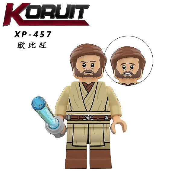 Ke Rui Kt1059 8 Star Wars roll Darth Vader Obi-wan Plastbyggklossar Minifigurer Pedagogiska leksaker (FMY) XP457