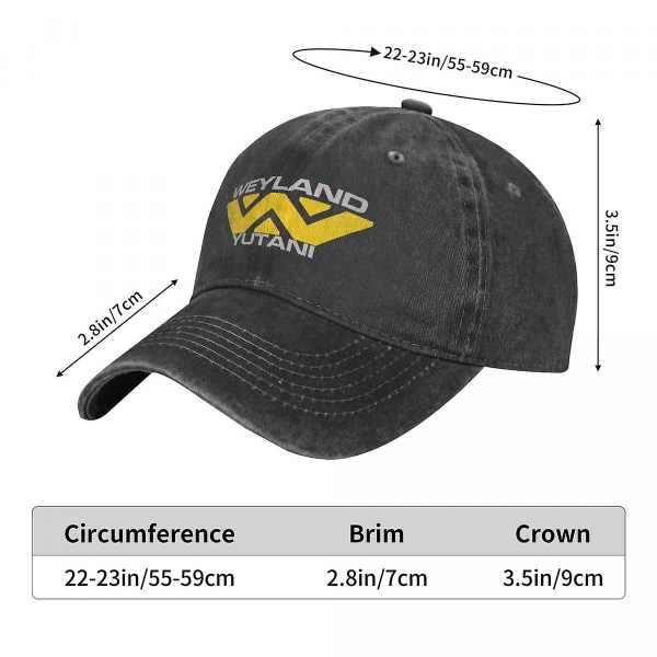 Pestyinen Puuvilla Aliens Nostromo Building Better Worlds Baseball Cap Snapback Auringonhattu Weyland Yutani Corporations Corp Cap Hatit Korkealaatuiset (FMY) Black One Size