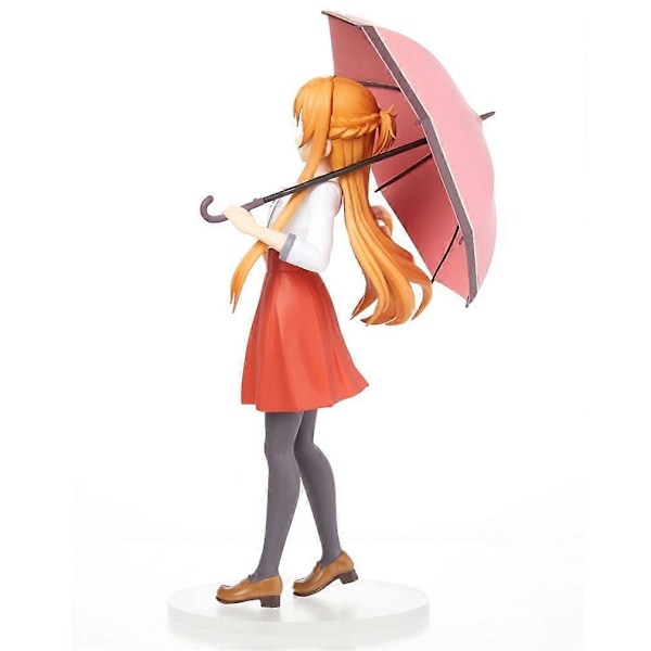 Sword Art Online Yuuki Asuna med paraply figur leketøysmodell (FMY)
