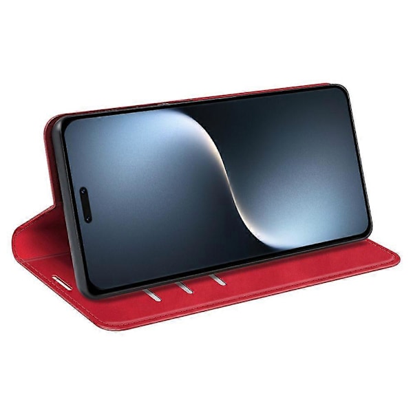 For Honor Magic7 Pro 5G Etui Skin-Touch Læder Wallet Telefon Cover (FMY) Red