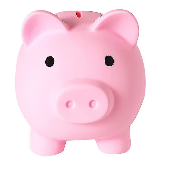 Stor Spargris, Uknuselig Plast Pengeboks, Myntboks For Jenter Og Gutter, Praktiske Gaver For (FMY) pink