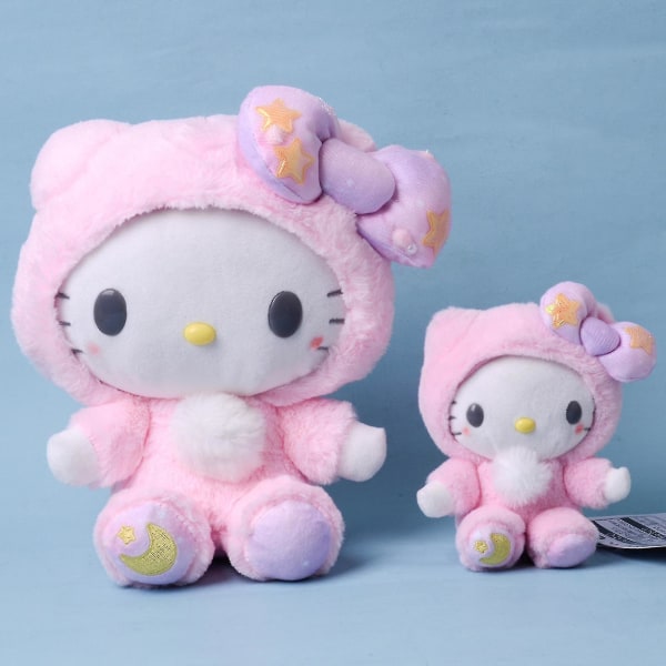 Rion Sanrio Cartoon Kawaii Kuromi My Melody Cinnamoroll Kudde Plyschleksaker Mjuka Stoppade Dockor För Barn (FMY) Cat Doll