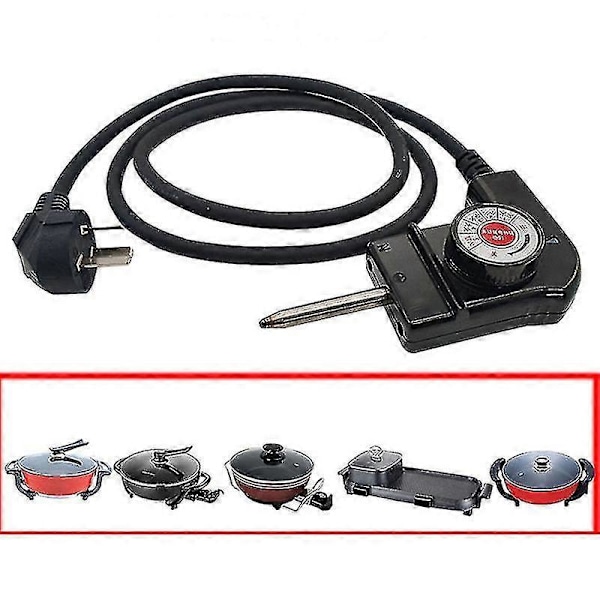 Elektrisk Spis Strömkabel Temperaturkontroll Koppling För Elektrisk Grytplugg (FMY) Black