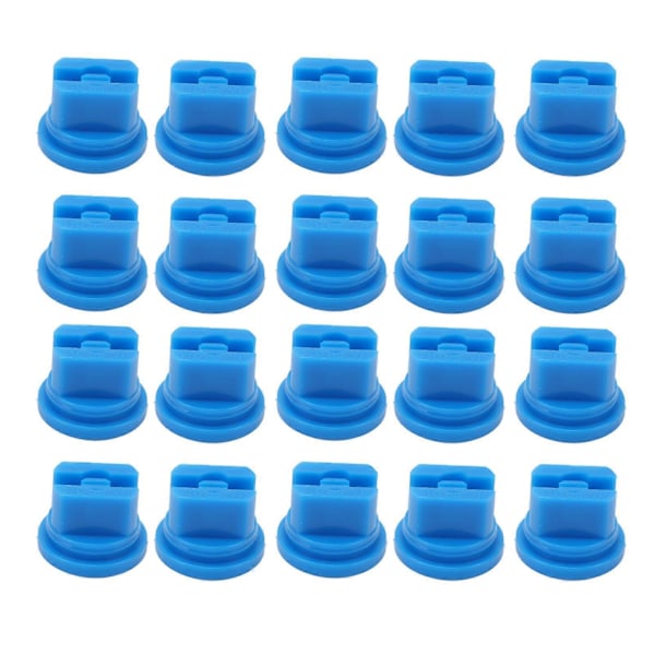 20 st Platt Fläkt Spraymunstycke Unikompatibelt Sprayfördelning 110 Grader Jordbruksspruta Atomiserande Munstycke 0.1?1.0mm Borrdiameter (FMY)