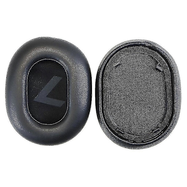2 st PU-läder Öronkuddar Hörlursvampöverdrag för Plantronics Backbeat Go 810 (FMY) Black