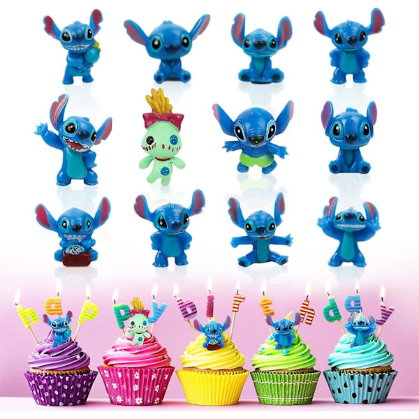 12 st Stitch dockfigurer och ornament (FMY)