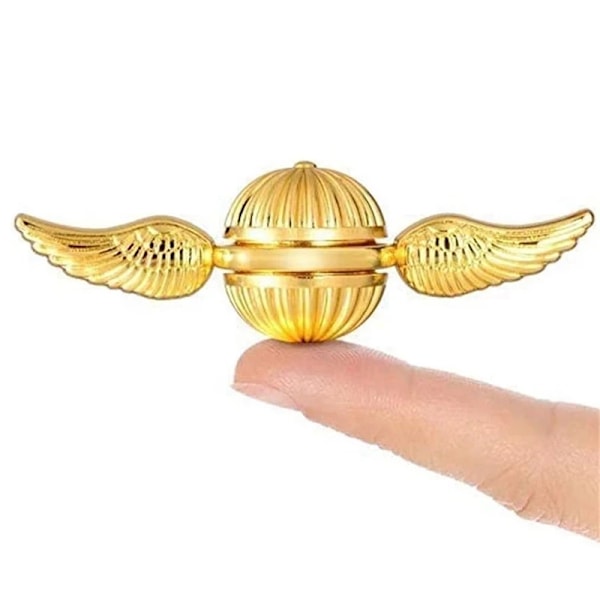 Rolig Ängelvingar Hand Spinner Golden Snitch Cupid Fidget Spinner Antistress Metall Hand Rotation Fidget Leksaker För Barn Present (FMY) Corlorful