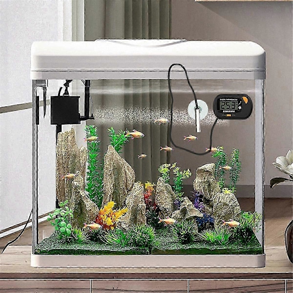 -50 - 70 Digitalt Akvarium Termometer med Sugekopp Temperatur Sensor Måler Tester js (FMY)