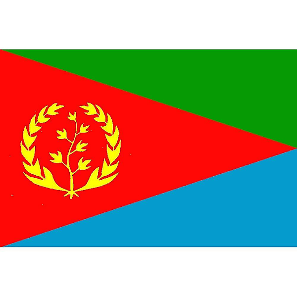 Eritreansk flaggbanner 90x150cm  Polyester hängande eritreanska nationalflaggor  För dekoration KR  (FMY)