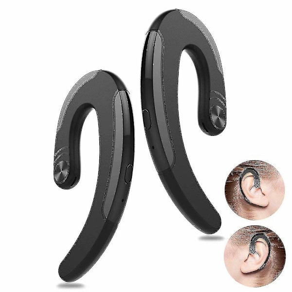 2 kpl Luujohtokuulokkeet Bluetooth Langattomat Mini Ilmakoukku Kuulokepari (FMY)