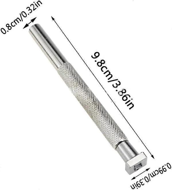 DIY Læderstemplingsværktøj, 3 mm Alfanumeriske Stempler til Læderhåndværk, Holdbare Metalstempler til Brugerdefineret Gravering (FMY)