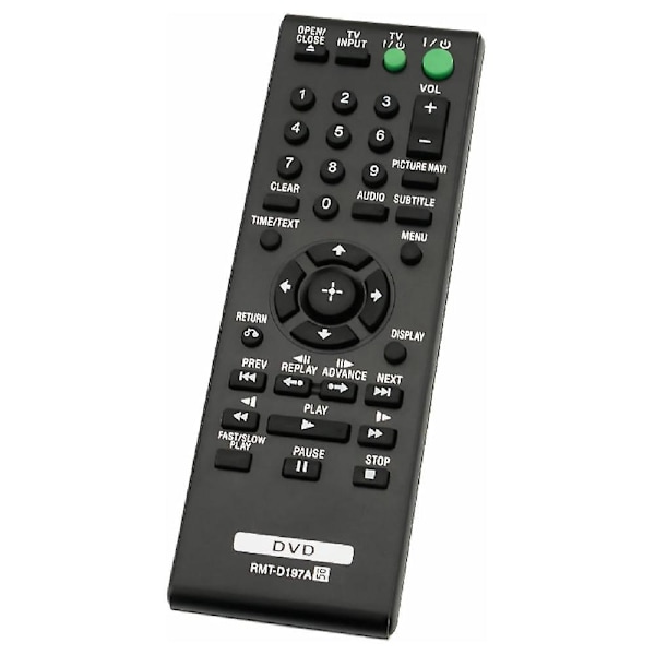 RMT-D197A Fjärrkontroll för Sony CD/DVD-spelare DVP-SR510H DVP-SR210P DVP-SR510 DVP-SR210 DVPSR510H DVPSR210P DVPSR510 DVPSR210 (FMY)