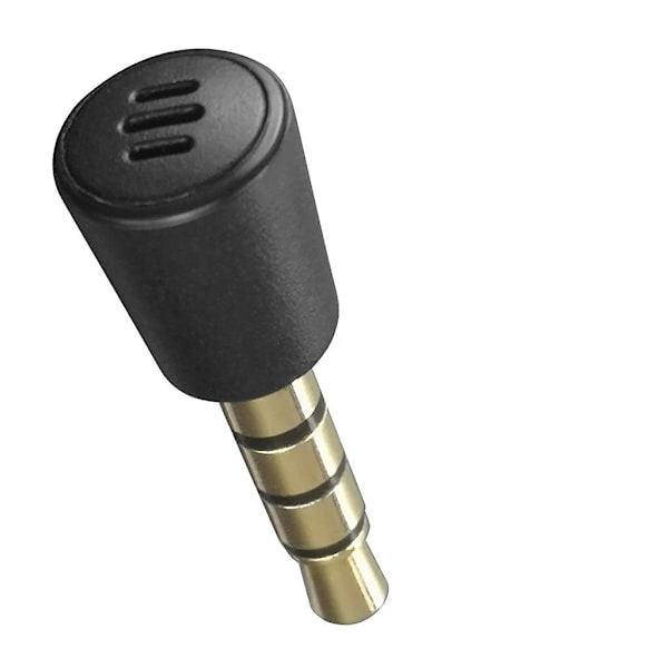 Mini Mikrofonkontakt 3,5 mm Plugg Opptaker For Spillkontroll Laptop PC Lydkort Spill (FMY) Black