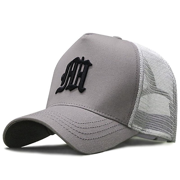 56-60CM 61-68cm Stor Hoved Mand Plus Størrelse Baseball Cap Mænd Sommer 100% Bomuld Mesh Trucker Hat Mand 3d Broderi Snapback Hats  (FMY) Black black 61-68cm