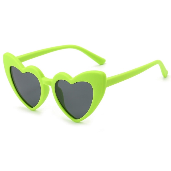Barnsolglasögon Silikonpolariserade glasögon Barnsolglasögon Heart Solglasögon----lila (FMY)