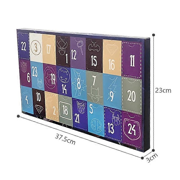 Anime Adventskalender 24 st/set Actionfigurer PVC-modell Julkalender Nedräkningsleksak Present (FMY) 5
