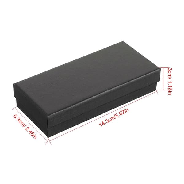 5 st Enkel Klockbox Papper Klockbox Klockhållare Med Svamp Rektangulär Klockpresentförpackning (FMY)