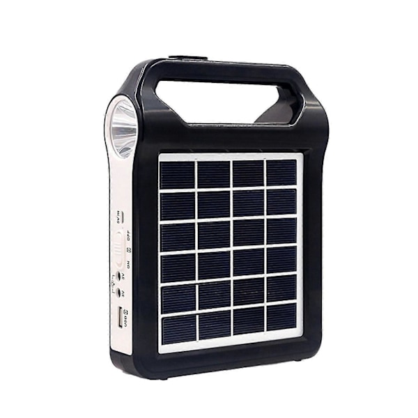 Bærbart solpanel strømsystem USB opladningsgenerator camping med kabel (FMY)