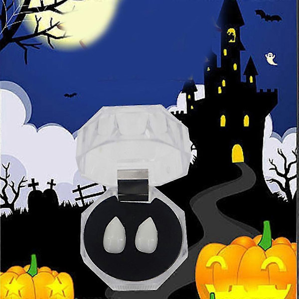 Vampyyrihampaat Mukautetut Fang Vampyyri Fang Vääri Hampaat Halloween Fang Cosplay  (FMY) 5 sizes and adhesive