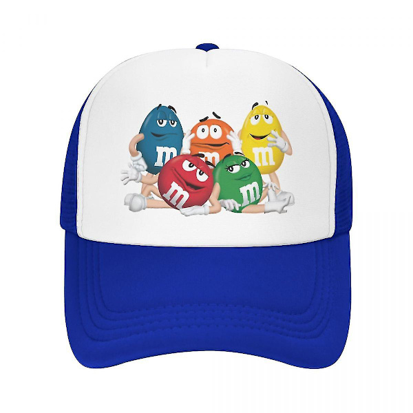 Personoitu M&amp;m's suklaa baseball-lippis ulkoiluun miehille ja naisille, säädettävä hauska karkki-meemi rekkakuskin hattu kevät (FMY) Black