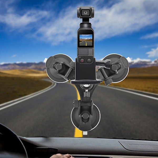 Sugkopp Bilhållare Tripods Fäste + Basadapter För OSMO Pocket  (FMY) Black One Size