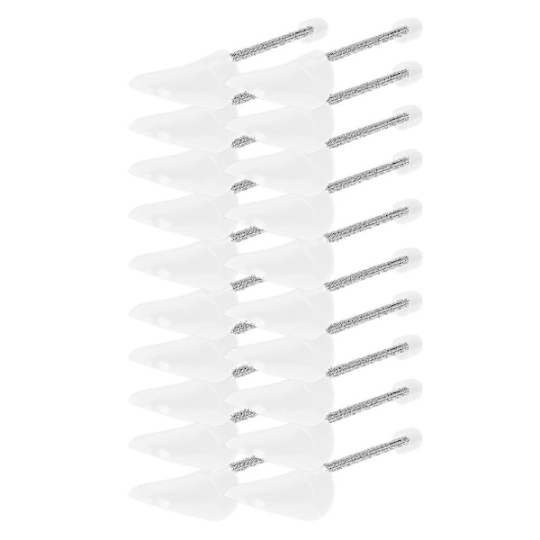 10 par skostöd i plast, skosträckare, transparenta skoformar med spiralfjäder (FMY)