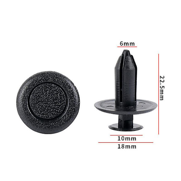 Panelklips for Mazda 6 2 3 5 ATENZA AXELA M3 M6 M2 CX-5 CX-4 CX-7, 20 stk. 6mm  (FMY) 20pcs