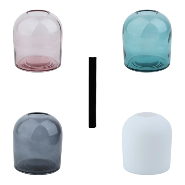 Vas Multicolor Heminredning Hållbar 400ml Present Rund Glasdiffuserflaska (FMY) Grey